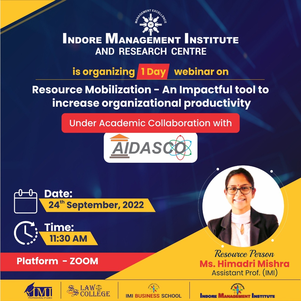 Webinar By Prof. Himadri Mishra - AIDASCO