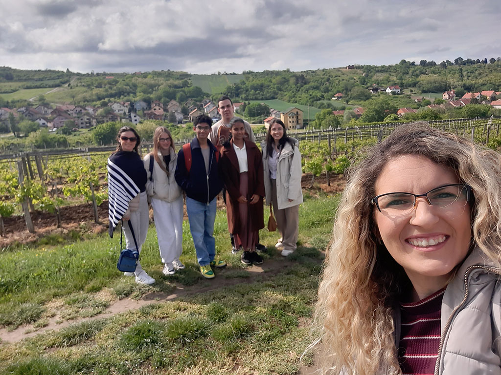 Students from Clever International School Visit the Vineyard at the Faculty of Agriculture